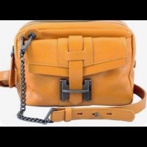 Beautiful Halston Heritage Mustard leather bag.